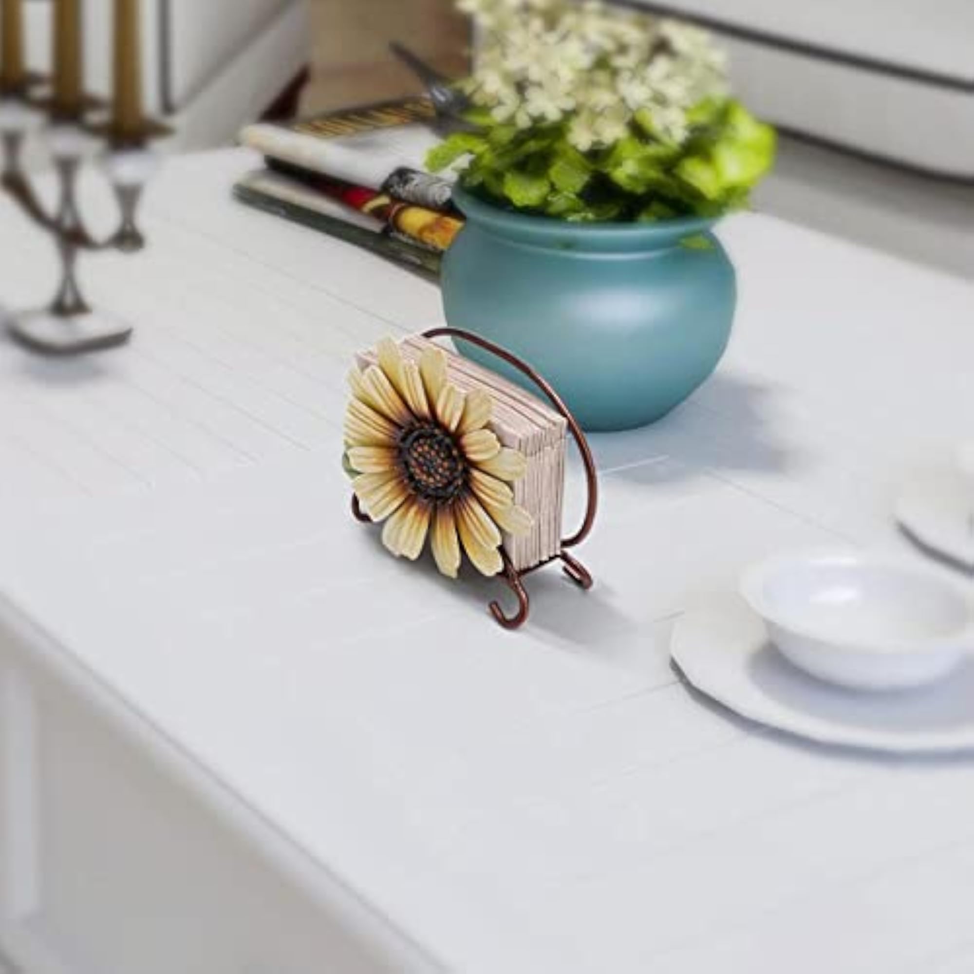 Sunflower Vintage Style Serviette Holder Napkin Dispenser