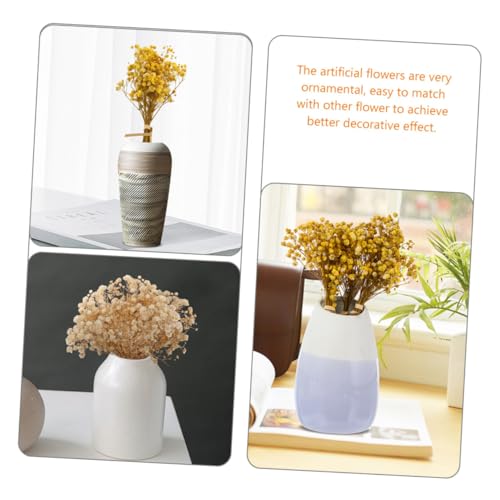6 ramos de flores secas Babys Breath para decoración miniatura 2