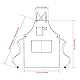 ChuerTech Arbeitsschürze Herren, Robuste Werkzeug Schürze für Männer, Arbeitsschürze mit 3 Werkzeugtaschen für Küche, Garten, Keramik, Werkstatt, Garage und mehr für Herren & Frauen - Braun