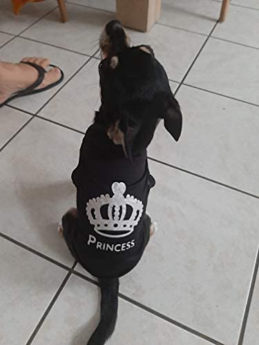 Sebaoyu Dog Puppy Clothes for Small Medium Dogs Boy Girl-Puppy Dog Clothing Shirts Female Male-Pet Apparel & Accessories Yorkie Teacup Chihuahua Ropa para Perros Clothes-Cute Cat Outfit 2 Pack （L） - Thumbnail 7