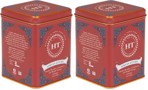 Image of Harney & Sons African Autumn Rooibos Tea, HT Line, 20 sachet tin (Pack of 2)