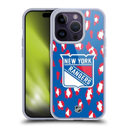 Head Case Designs Officially Licensed NHL Jersey New York Rangers Soft Gel Case Compatible with Apple iPhone 14 Pro