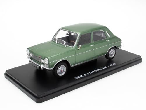 OPO 10 - Collectible miniature car 1/24 compatible with SIMCA 1100 SPECIAL - 1970 - VC023, Green, Small
