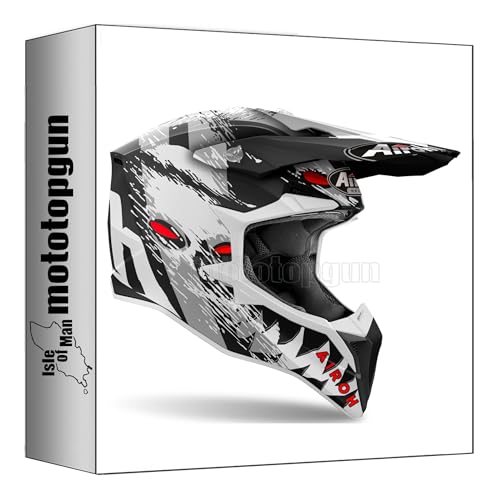 Casque moto cross Airoh Wraap Demon Matt XS idéal pour vos sorties enduro et pistes