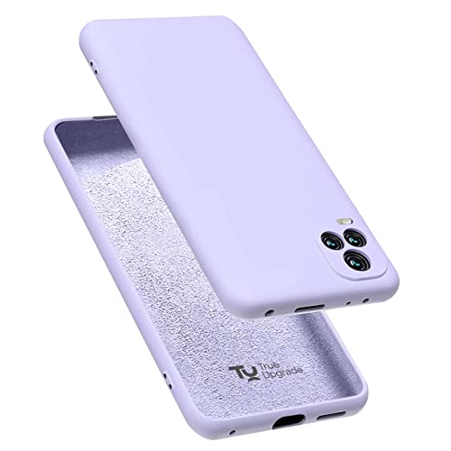 Image of TRUEUPGRADE Liquid Silicone Back Cover Case Compatible for Vivo V20 Pro | Microfiber Inside | 360 Degree Protection Back Case Cover for Vivo V20 Pro - Purple