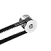 1Set GT2 Synchronous Wheel 60 Teeth 20 Teeth 8/6.35/5mm Bore Width 6mm Aluminum Timing Pulley with Length 200/280/400/610mm Belt(200mm Width-6mm,20T5-60T5)
