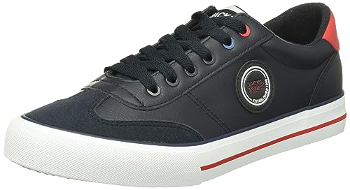 JACK & JONES Jfwtoby PU Trainers, Zapatillas Hombre, Blazer Navy, 42 EU