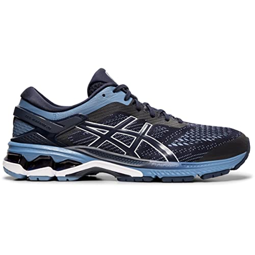 ASICS Men's Gel-Kayano 26 Running Shoes, 6, Midnight/Grey Floss