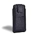 Produktbild axelens Handytasche - Universal Ledertasche für Mobiltelefon - SCHWARZ - Größe L - bis zu 5.1 Zoll - Smartphone bis zu 15 x 7,5 cm