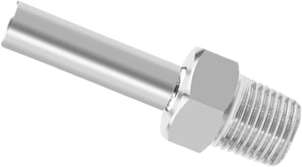 1/8" 1/4" 3/8" 1/2" 3/4" 1" BSPT NPT Male To 4 6 8 10 mm 1/8-1 Inch Tube OD Auto Weld 316L Stainless Steel Pipe Fitting(BSPT,OD 6.35MM_1/8")