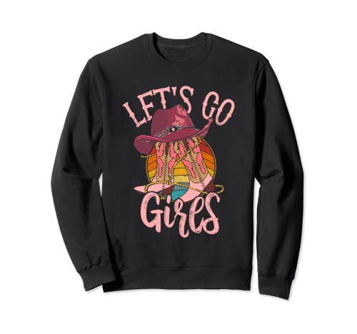 Bottes de cowboy Let Is Go pour filles Rose Sweatshirt