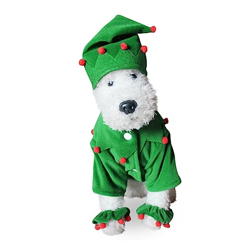 Disfraz de Navidad para Perro BESPORTBLE S Verde miniatura 2