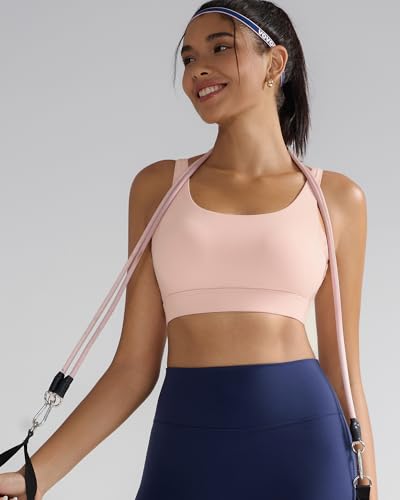 Image of RUNNING GIRL Sports Bra for Women High Support, Molded Cup High Impact Sports Bras with Sewn in Pads Workout Running Bra