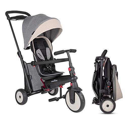 smarTrike STR5 Triciclo Plegable con Carrito Certificado para niños de 1-3 años, Triciclo multietapa 7 en 1 (Gris)
