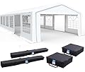 Quictent Premium 20x40 Party Tent Heavy Duty Outdoor Gazebo White Event Shelter Wedding Canopy Tent for Parties Carport BBQ with Removable Sidewall Windows & Storage Bags