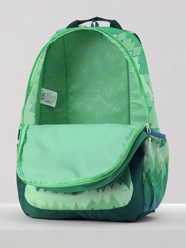 Image of Wildcraft Wiki 1 30L Laptop Backpack for Men & Women | Fits 15.6 inch Laptop | Padded Shoulder Straps, Multi Compartments, Anti-Theft Zippers | School & College Bag | Ombre Pattern Green