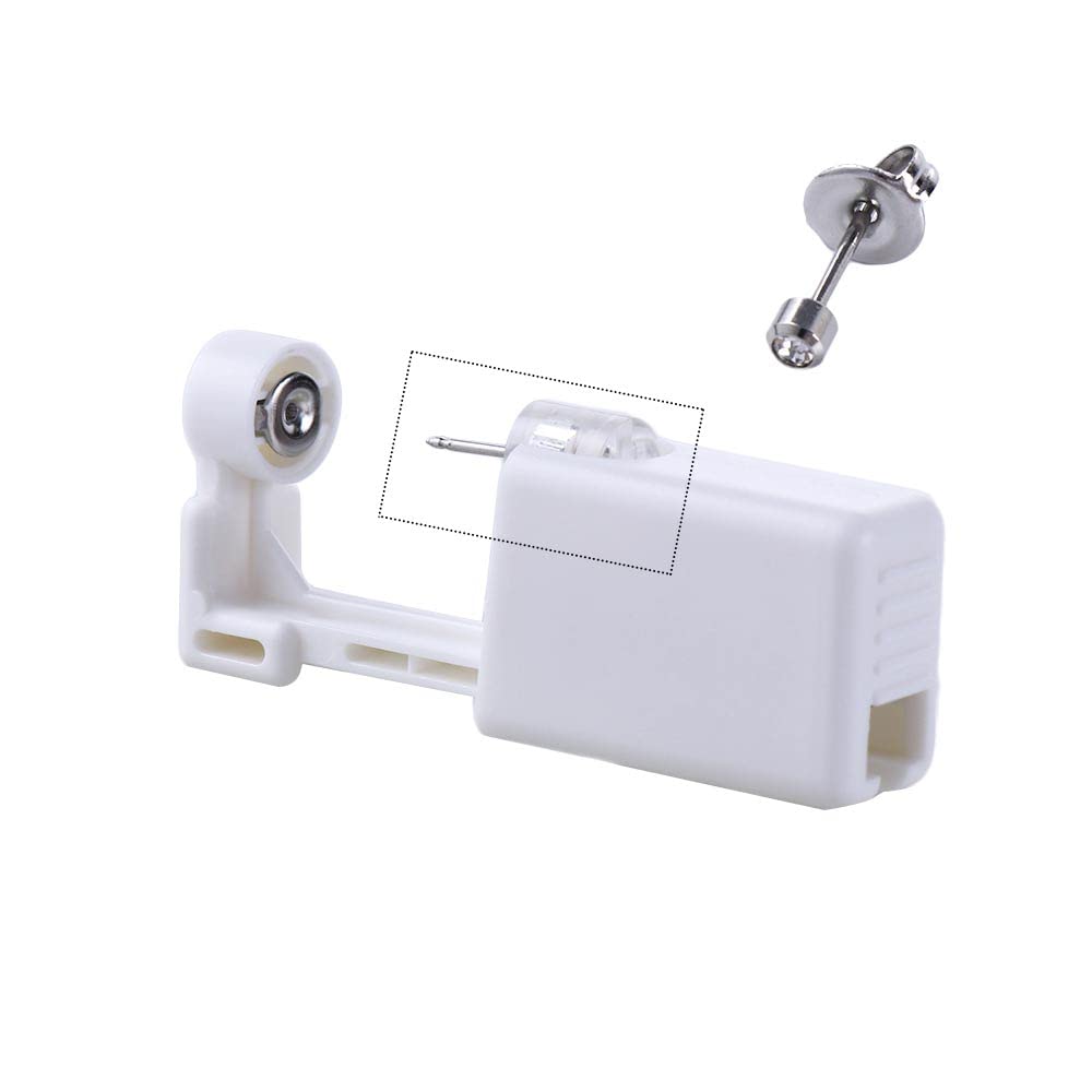 Piercing Kit, Disposable Tool With Ear Studs, Painless Gun, Nose Clip, Body Jewelry (B)