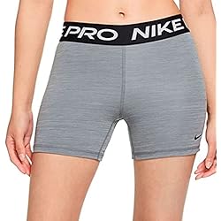 W NP Shrt 5in - Pantalón Mujer 5 NIKE 365 Pants, Smoke Gray/Htr/Black/Black, Extra-Small Women's