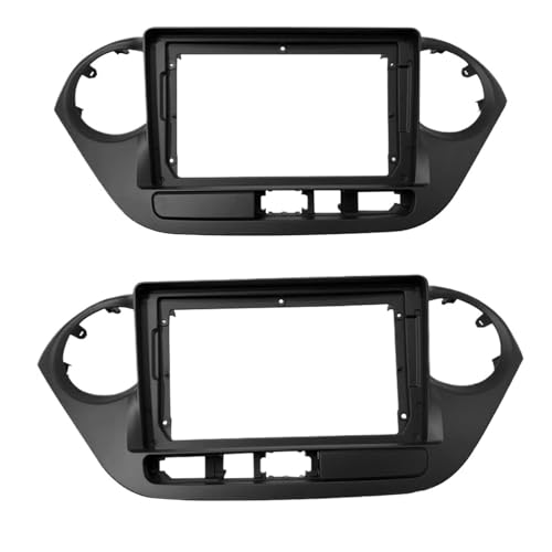 2 Din Car Radio Frame Fascia 2 Din 9 Inch Car Fit for Hyundai I10 2014~2017 Mount Kit Cage Accessories