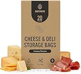 Cheese And Deli Storage 20 Breathable Wax Bags Cheese Storage Paper, Compostable, Biodegradable, and Plastic-Free Paper to Keep Cheese and Charcuterie Fresh, Kitchen Organization 6.25 x 11 inch
