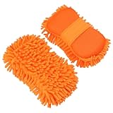 Cabilock 2 Stück Mikrofaser Chenille Waschhandschuhe für Auto und Motorrad Ultrafeine Fasern...