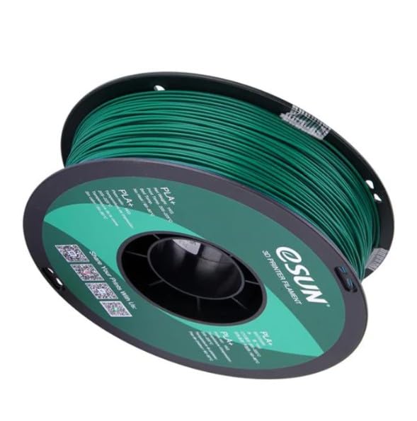 Image of eSUN PLA+ 3D Printing Filament 1.75mm High Speed Filament Speedy PLA Plus for Fast Printing, Dimensional Accuracy + /- 0.03mm, 1KG (2.2 LBS) Green