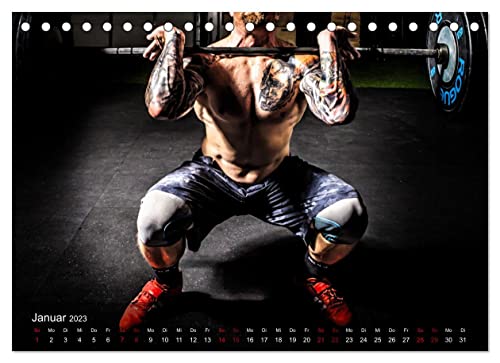 Foto von Kraftsport (Tischkalender 2023 DIN A5 quer): Energetische Bilder athletischer Körper beim Krafttraining im Fitnessstudio (Monatskalender, 14 Seiten ) (CALVENDO Sport)