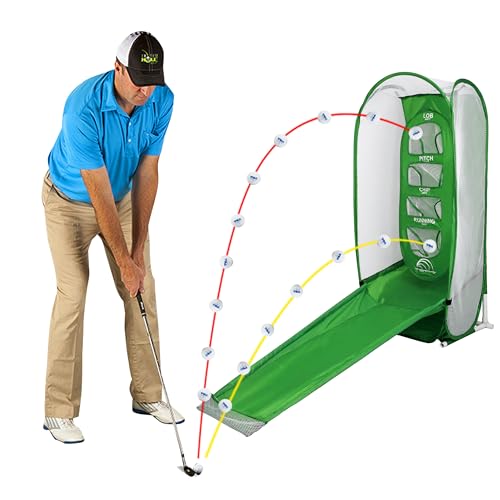 Product Image of the PGM Golf Practice Net - Backyard Golf Nets for Driving with 4 Targets (Lob, Pitch, Chip, Running), Chipping & Swing Trainer for Indoor/Outdoor Use, Golf Accessories & Gifts