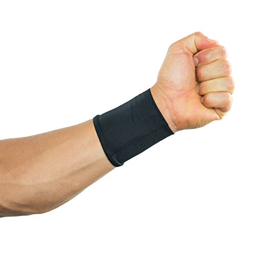 Compression Wrist Sleeves/Supports/Braces Infused with Copper (Pair) | Arthritis | Carpal Tunnel | Sports | Muscle & Joint Pain | Men and Women (Unisex) (Small)