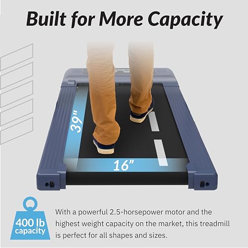 Exerpeutic 400 Lb. Capacity Heavy-Duty Walking/Jogging Exercise Treadmill - Home Gym Workout Equipment - Foldable Under Desk Design2