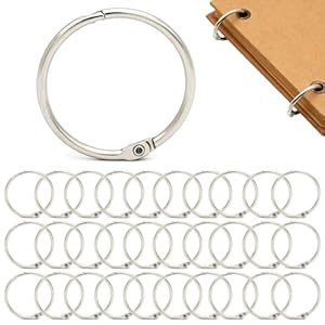 Belegao Metall-Buchringe, 30 Stück
