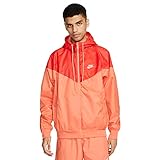 Nike Sportswear Windrunner - Chaqueta cortavientos para hombre, Orange Trance/Light Crimson/Medium Soft Pink, Large