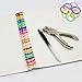 WHYHKJ 210PCS Multi Colour Plastic Book Rings 7 Colours 20mm Literature Paper Loose Leaf Rings Handbook Loose Leaf Rings Binding Rings for Folders Sticky Notes Cards Keychains