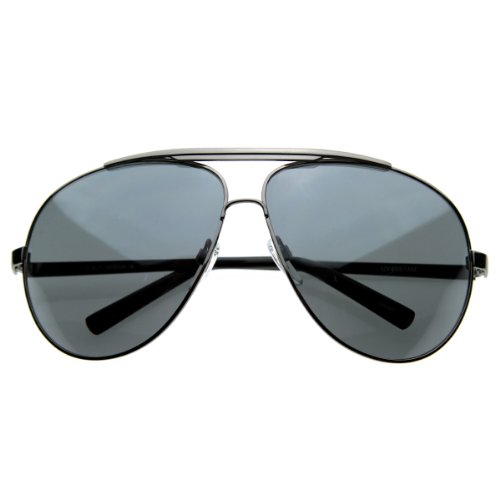 zeroUV - 70's Big Frame Oversized Aviator Sunglasses for Men and Women 70mm