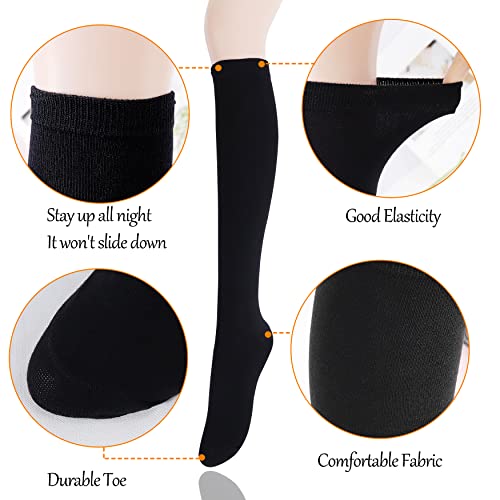 Image of Bellady Knee High Socks for Women,Cotton Socks for Women Casual Dress Socks 3 Pairs Set