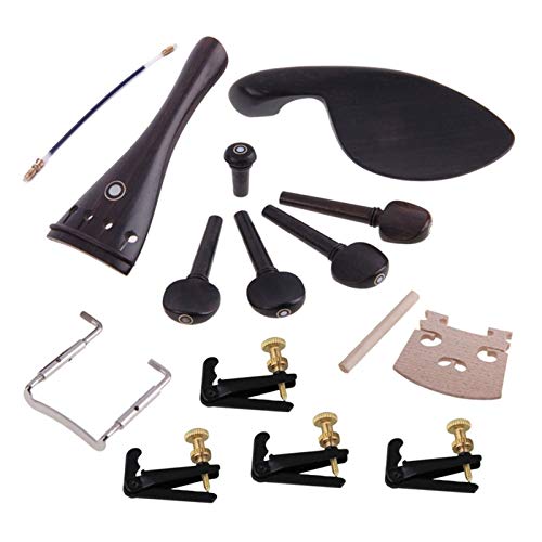 Accessoires de violon 4/4 en ébène véritable et chevalet érable premium - 2