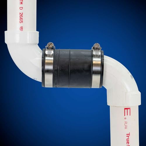 Acoplamiento flexible de goma de 1-1/2 pulgadas para unión estanca de tuberías 5