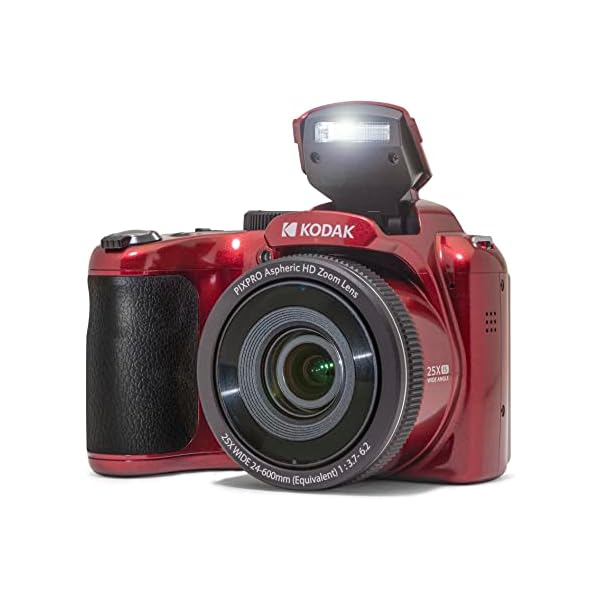 KODAK-PIXPRO-AZ255-RD-16MP-Digital-Camera-25X-Optical-Zoom-24mm-Wide-Angle-Lens-Optical-Image-Stabilization-1080P-Full-HD-Video-3-LCD-Vlogging-Camera-Red KODAK-PIXPRO-AZ255-RD-16MP-Digital-Camera-25X-Optical-Zoom-24mm-Wide-Angle-Lens-Optical-Image-Stabilization-1080P-Full-HD-Video-3-LCD-Vlogging-Camera-Red