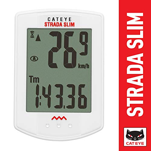 CAT EYE - Strada Slim Wireless Bike Computer, White
