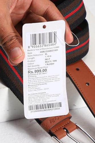 Image of Allen Solly Men Polyester Blend Belt