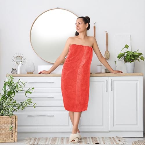 Utopia Towels - Luxurious Jumbo Bath Sheet 2 Piece - 600 GSM 100% Ring Spun Cotton Highly Absorbent and Quick Dry Extra Large Bath Towel - Super Soft Hotel Quality Towel (35 x 70 Inches, Coral)