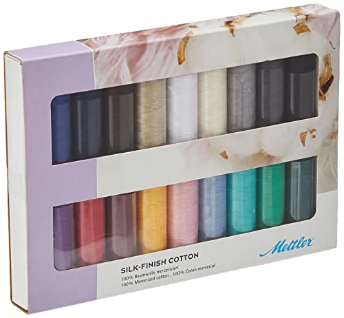 Set de Hilos Mettler Silk Finish Cotton 18 Piezas miniatura 1