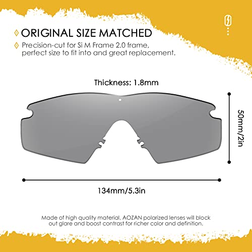 Image of ANSI Z87.1 Replacement Lenses For Oakley Si Ballistic M Frame 2.0 Sunglasses