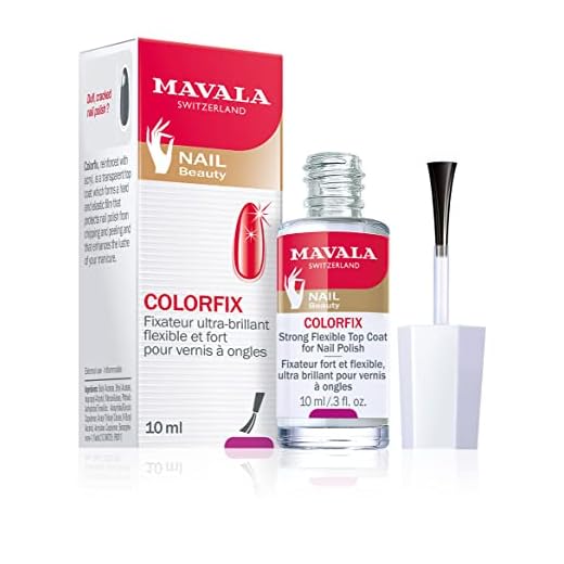 Mavala - Fixateur Colorfix Ultra-Brillant pour Vernis à Ongles - Top Coat Transparent Renforcé Acryl Dur et Flexible - Protection Durable contre l’Écaillement - 10ml