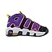 Nike Air More Uptempo GS Basketball Shoes, Black/Multi-Color-Court Purple, 6 M US
