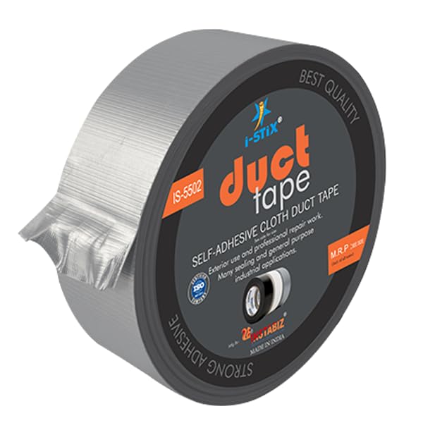 i-stix | Multi-Purpose Waterproof Duct Tape | 48MM x 60Y | Industrial Strength Adhesive for Maximum Durability and All-Weather Resilience, Tear-Resistant and Flexible (Grey)-image-13
