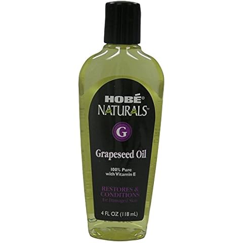 Hobe Labs Hobe Naturals Beauty Oils, 100% Pure Grapeseed Oil With Vitamin E, 4 Oz Cover