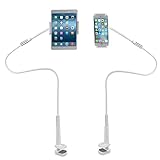 Flexible Mount Holder LINGCHEN Universal Adjustable Cell Phone Holder Tablet Bracket Flexible Long Arms Clip Clamp Mount Phone Stand for iPhone X iPhone 8 7 Plus iPad (120CM White)