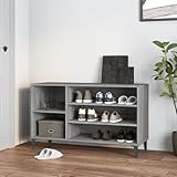 HaoChrymec Zapatero, Estante para Zapatos de Madera, Diseño Gris Sonoma, con Amplio Espacio de Almacenaje, Ideal para Entrada, Dormitorio y Pasillo, Zapatero Entrada, Shoe Rack, 102x36x60 cm