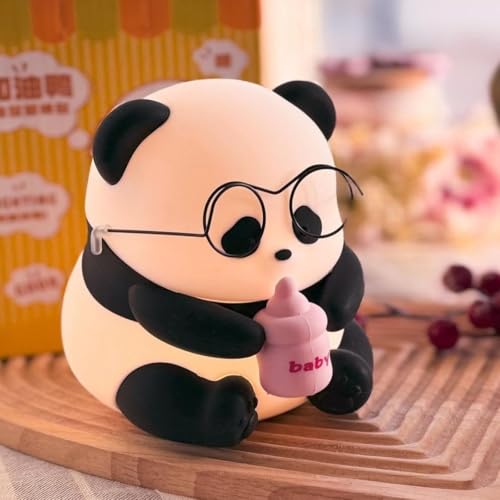Image of Desidiya Baby Panda Rechargeable Silicone Night Lamp - Cute Panda Lamp, Kids Night Light, Nursery Decor, Birthday Gift, Silicone LED Light